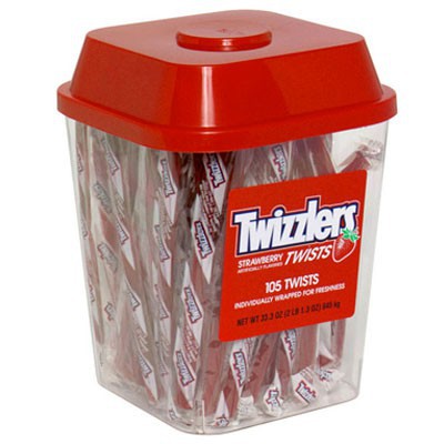 Boite de bonbons Twizzlers à la fraise