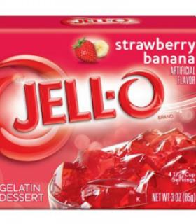 Jello fraise banane